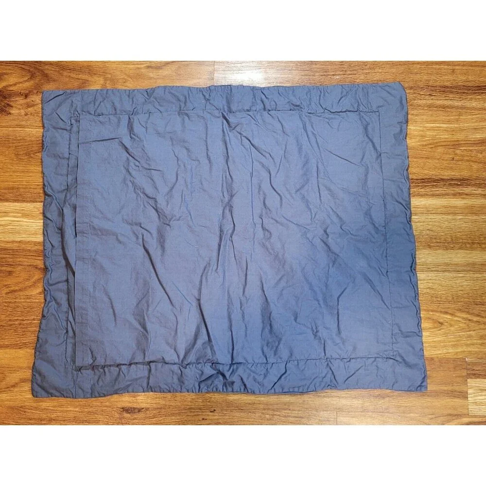 Pottery Barn Stone Blue‎ Textured Gauze Crepe Sham